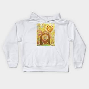 Ascended master Kuthumi - by Renate van Nijen Kids Hoodie